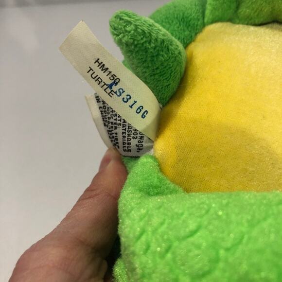 Webkinz Turtle Plush Green Stuffed Animal 11" No Code Brown Yellow Ganz Toy - Picture 8 of 10